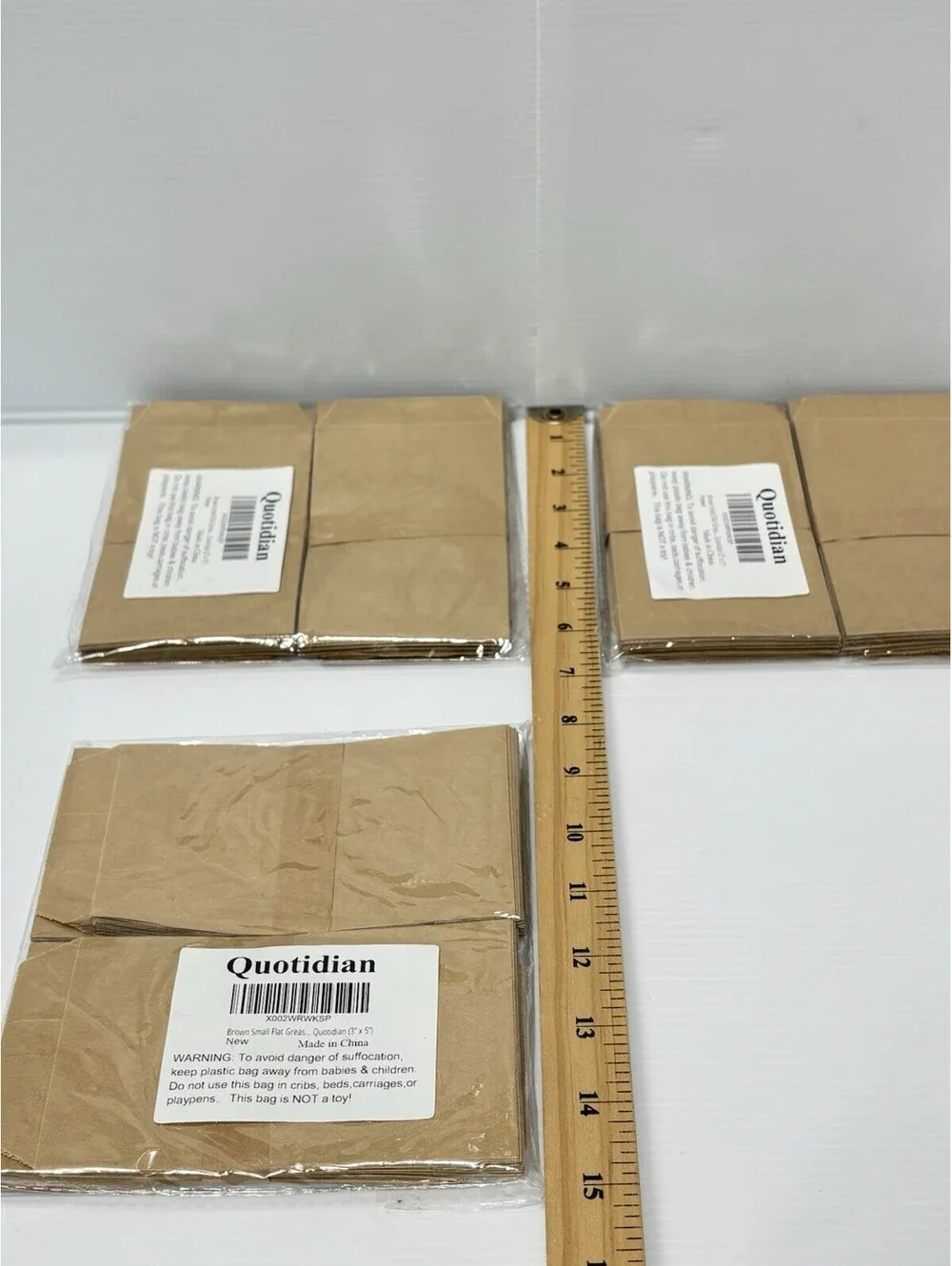 Brown Flat Glassine Paper Bags 3